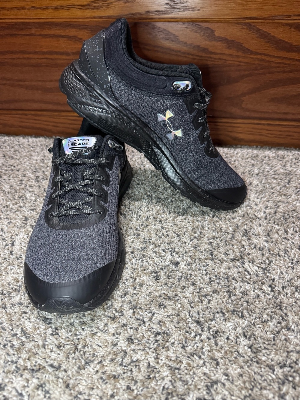 Under Armour Women's Black and Dark Gray Athletic Shoes